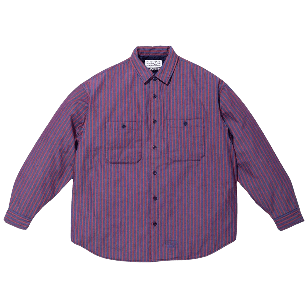 Supreme X Mm6 Maison Margiela Padded Shirt Stripe