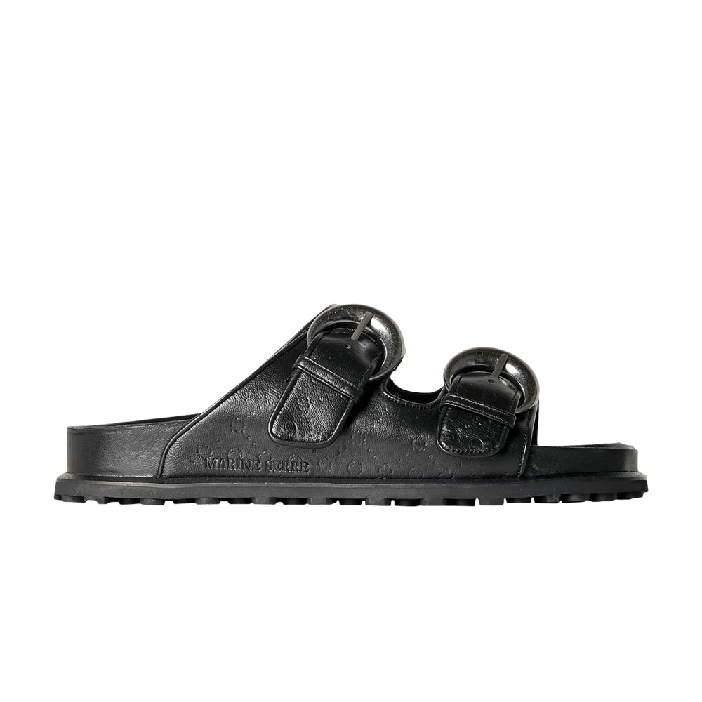 Buy Marine Serre Ground Sandal 'Black Embossed' - F071SS23M