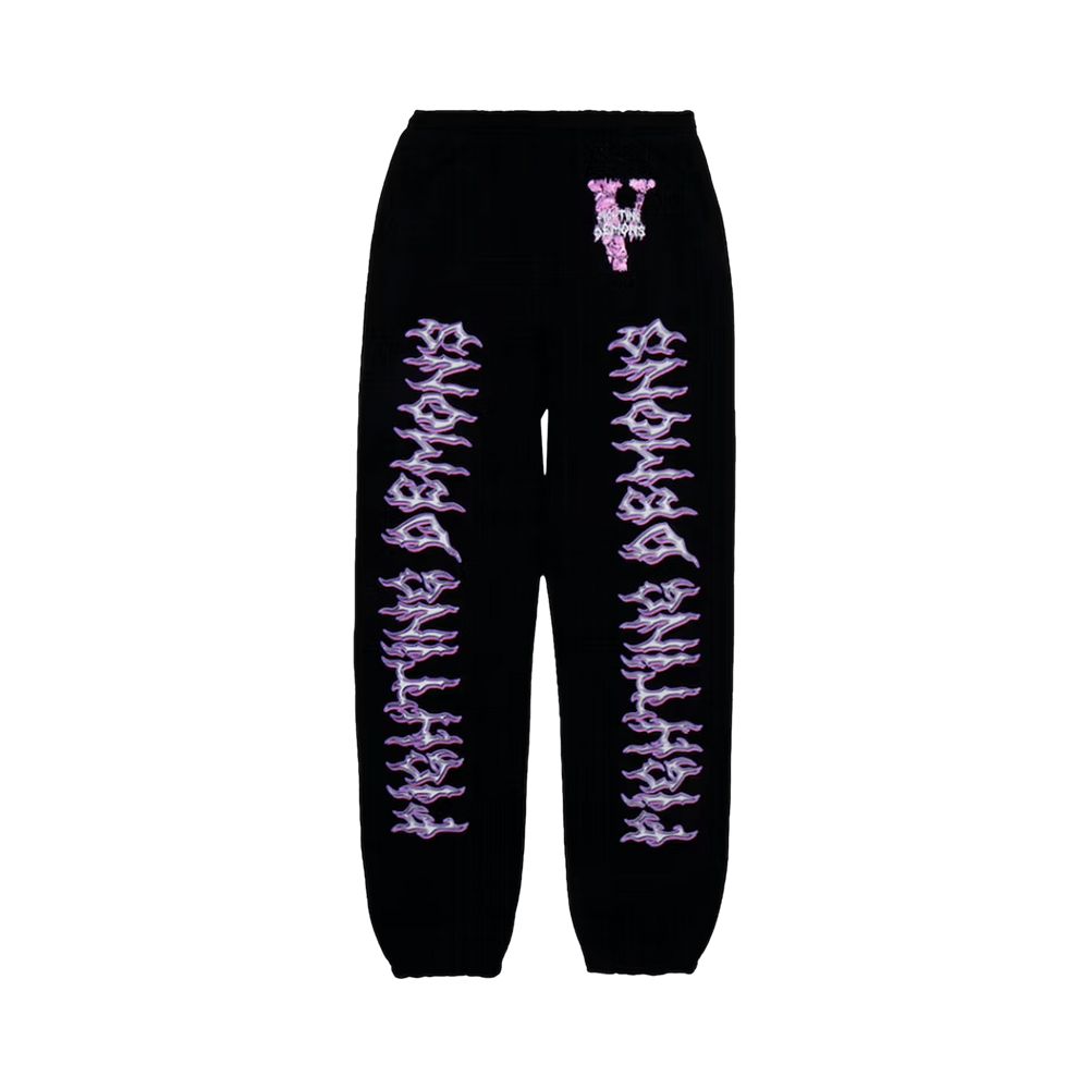Buy Vlone x Juice WRLD Rider Sweatpants 'Black' - 1020