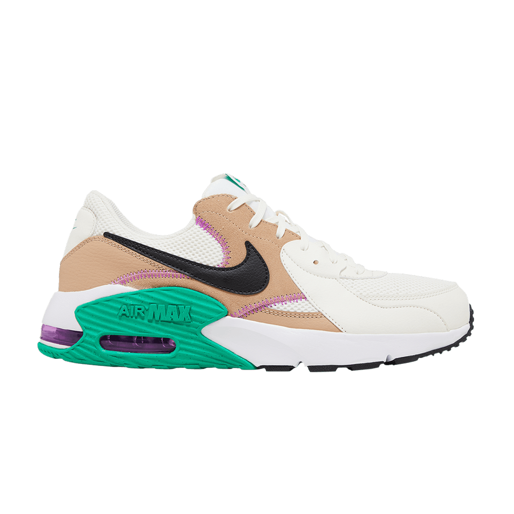 nike air max excee white and green