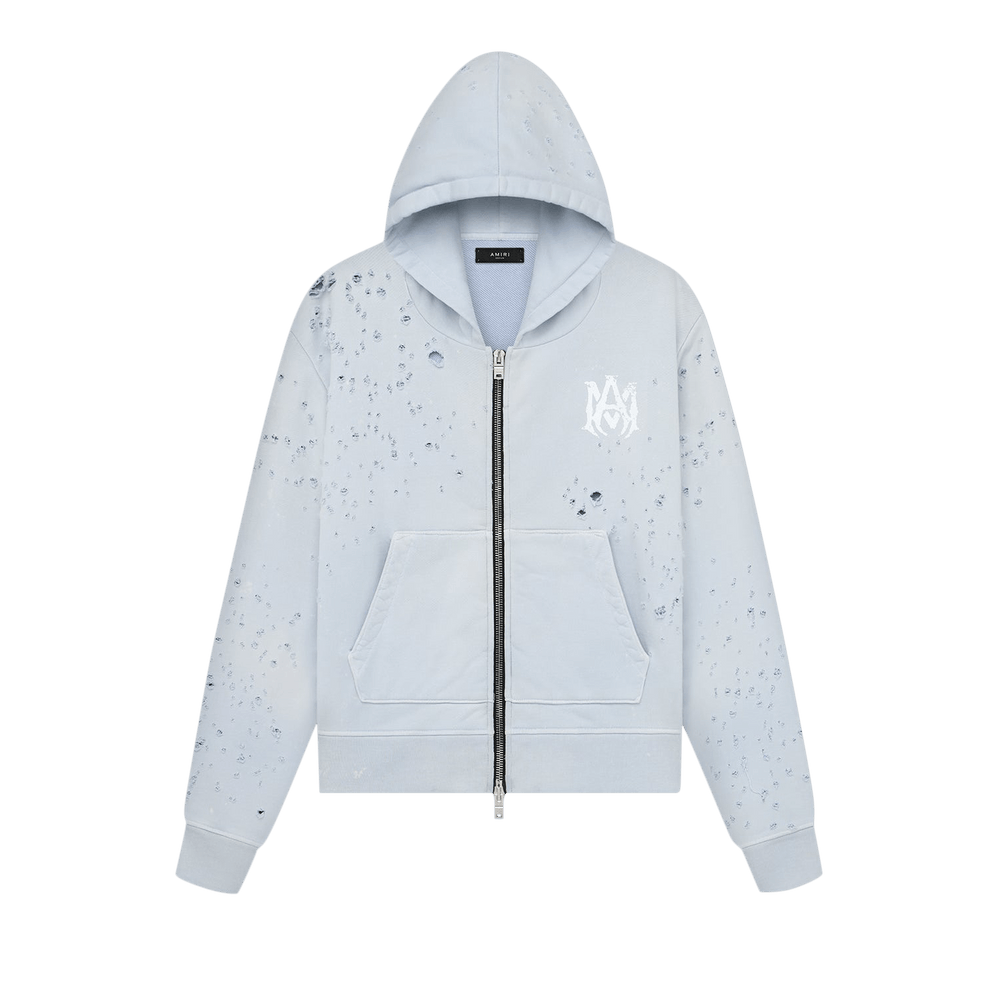 Buy Amiri Washed MA Shotgun Hoodie 'Grey Dawn' - AMJYHD1021