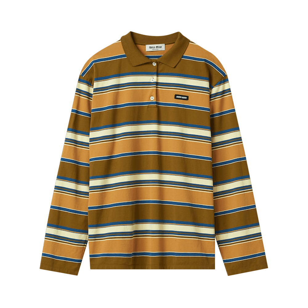 【mahagrid】MULTI COLOR RUGBY SHIRT STRIPE RUGBY SHIRT[IVORY] - MAHAGRID