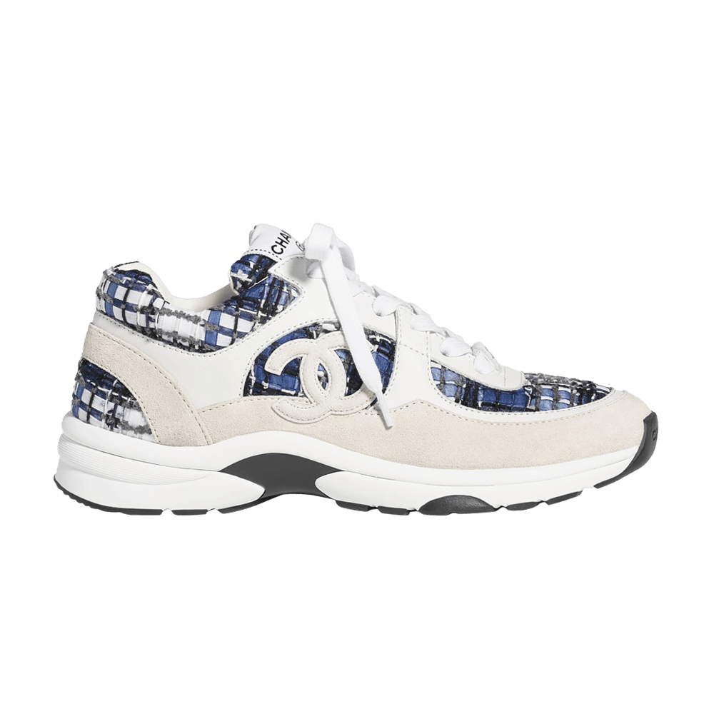 Buy Chanel Sneaker Dark Blue Tweed G38301 B15985 NV886 GOAT SA