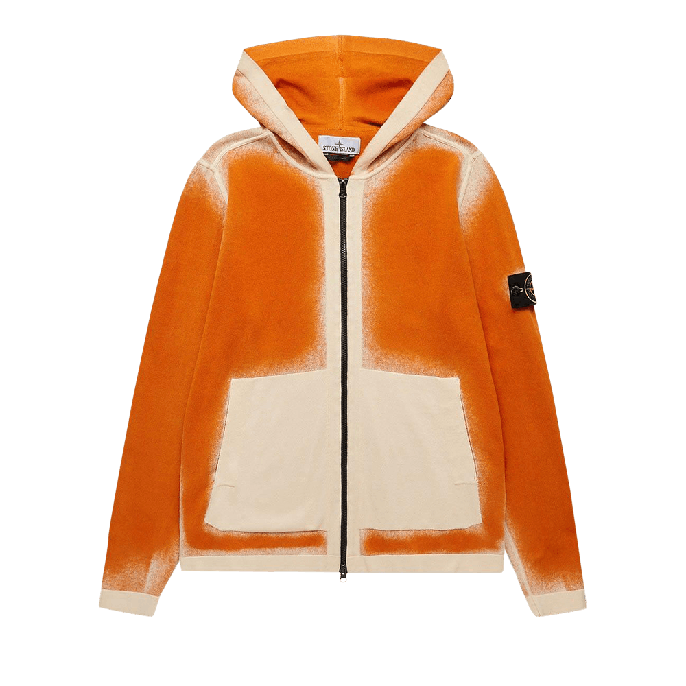 リ*オ様 stone  フーディ Buy Stone Island Airbrush Zip Up Hoodie 'Orange' - 7815545D9 V0073