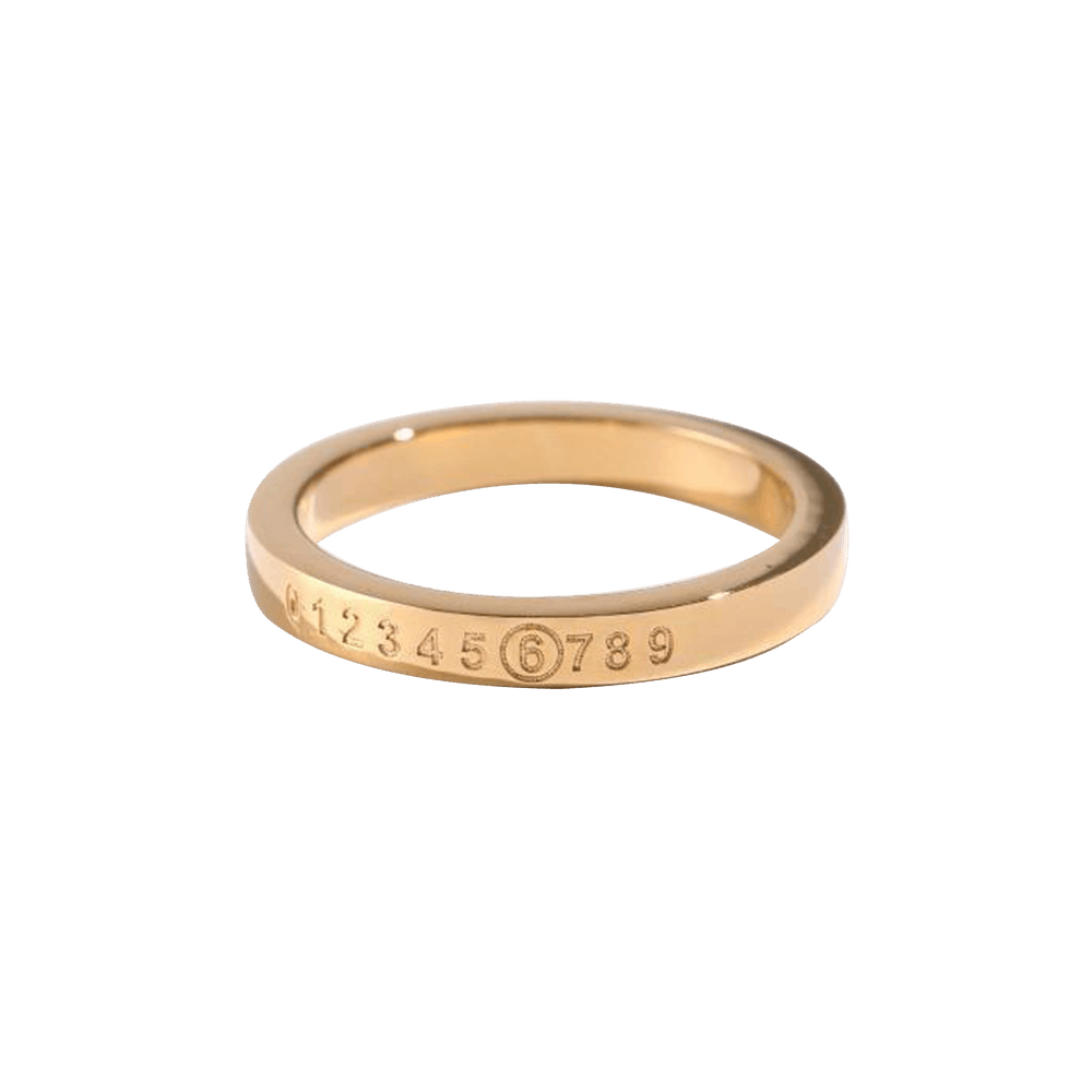 【関税込み】MM6 Maison Margiela ゴールド Numeric リング Buy MM6 Maison Margiela Numeric Logo Ring 'Gold' - SM6UQ0058