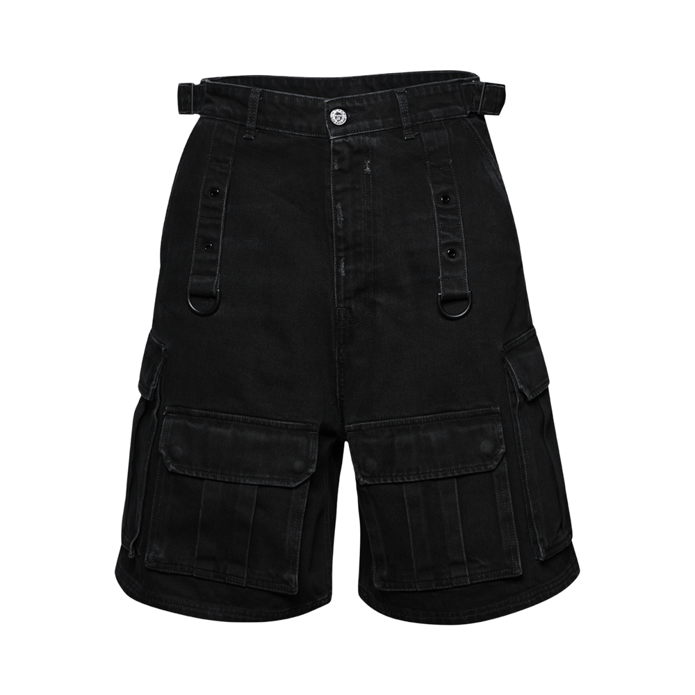 Buy Vetements Multipocket Cargo Denim Shorts 'Black