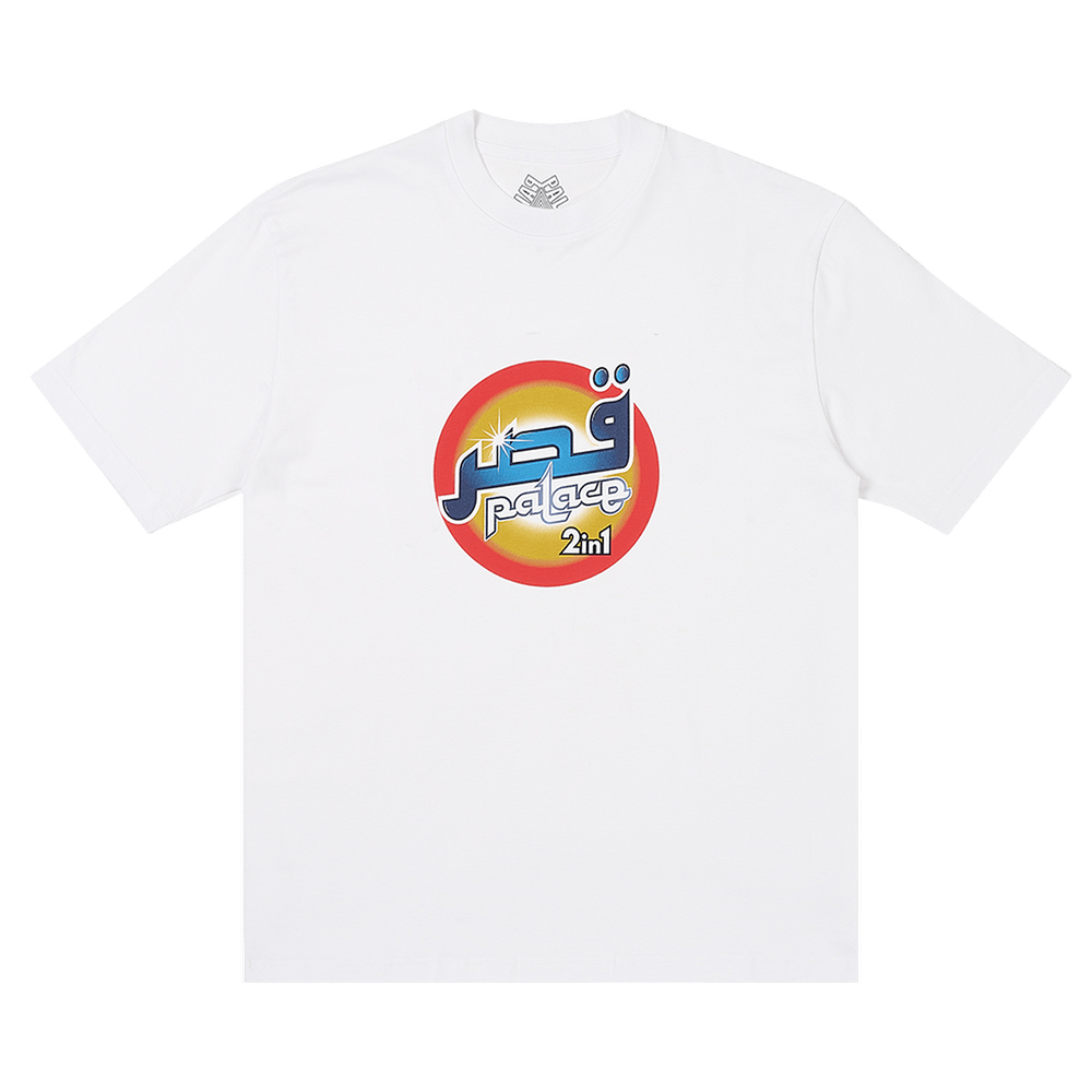 ★24SS★PALACE Washed T-Shirt Palace Washed T-Shirt White Men's - SS24 - US