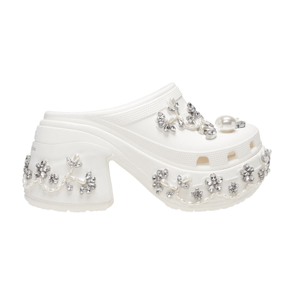 ★Crocs x Simone Rocha★Siren Clog Silver★大人気★ Crocs Siren Clog Simone Rocha Spiked Silver - 210646-041 - US