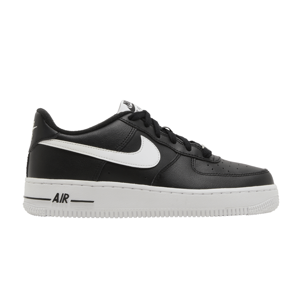 靴 NIKE AIR FORCE 1 BLACK/WHITE-BLACK Nike Air Force 1 Low Leather Black White (2018) Men's