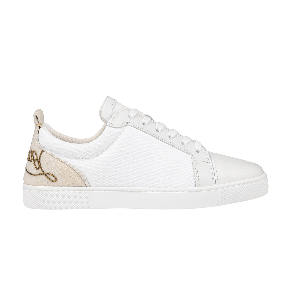 Buy Christian Louboutin Fun Louis Junior 'White Canvas