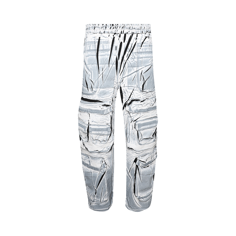 パンツ diesel P-GARCIA CHALKY CARGO PANTS Men's Chalky cargo pants with logo patches | Multicolor | Diesel