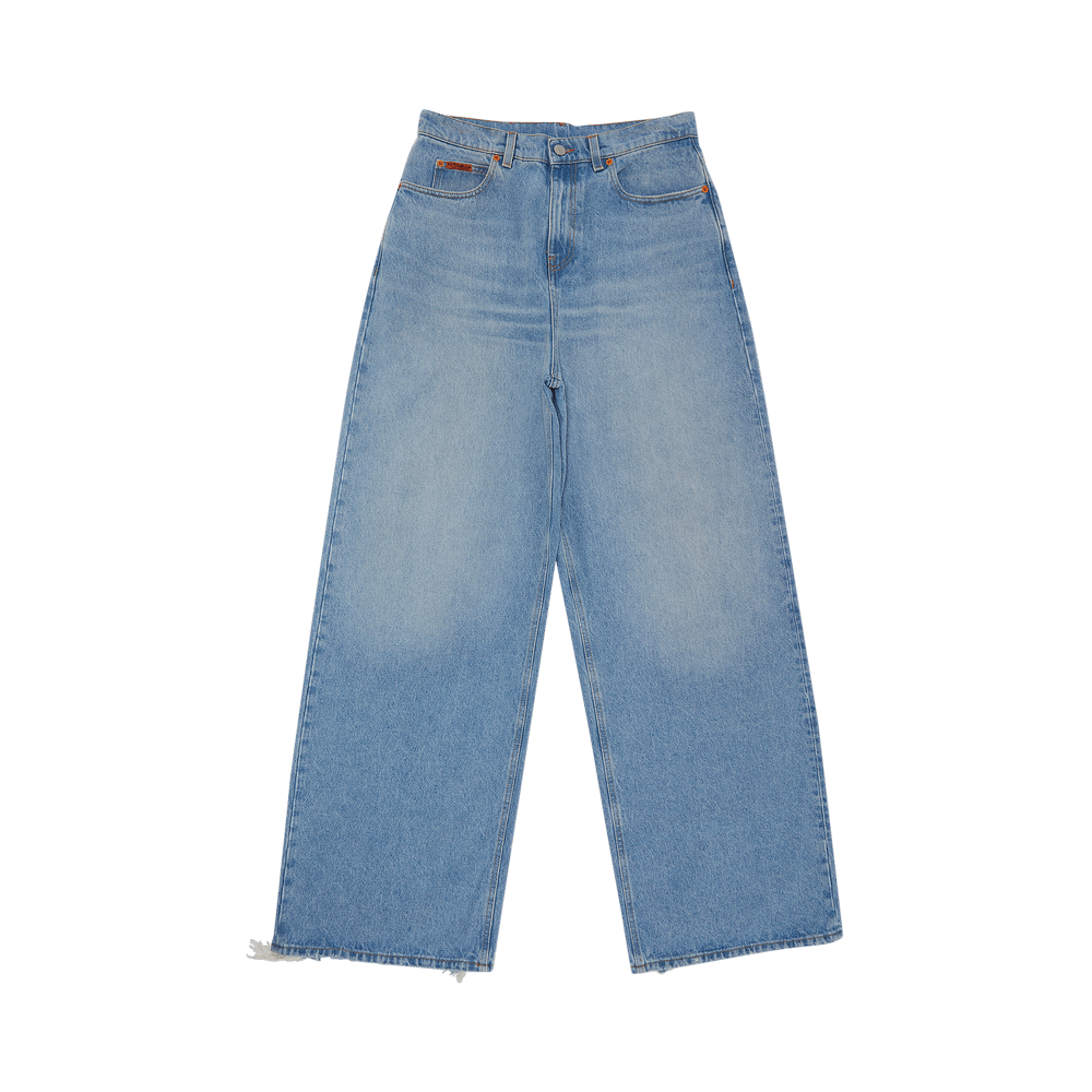 BLUE ROSEです Buy Martine Rose Extended Wide Leg Jean 'Bleached Wash