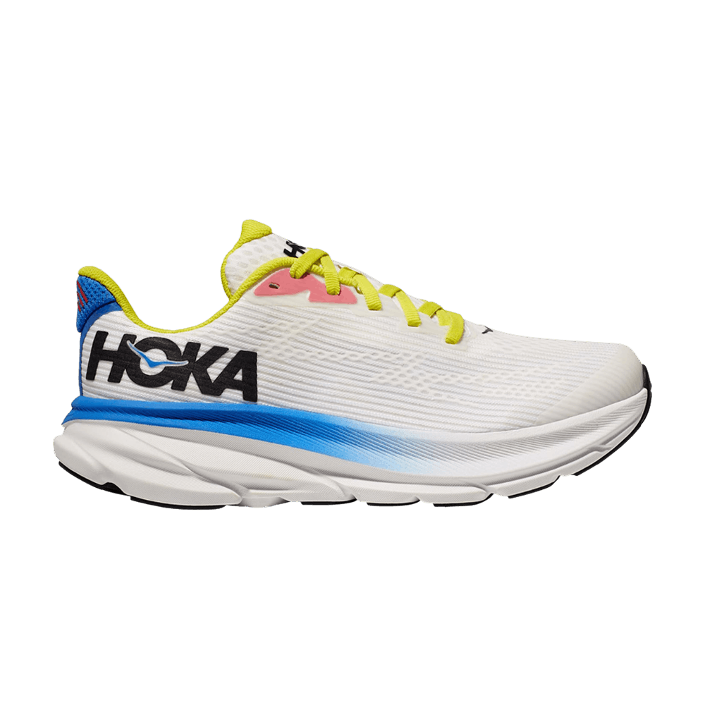 Hoka Clifton 9 Kids Blanc De Blanc Virtual Blue