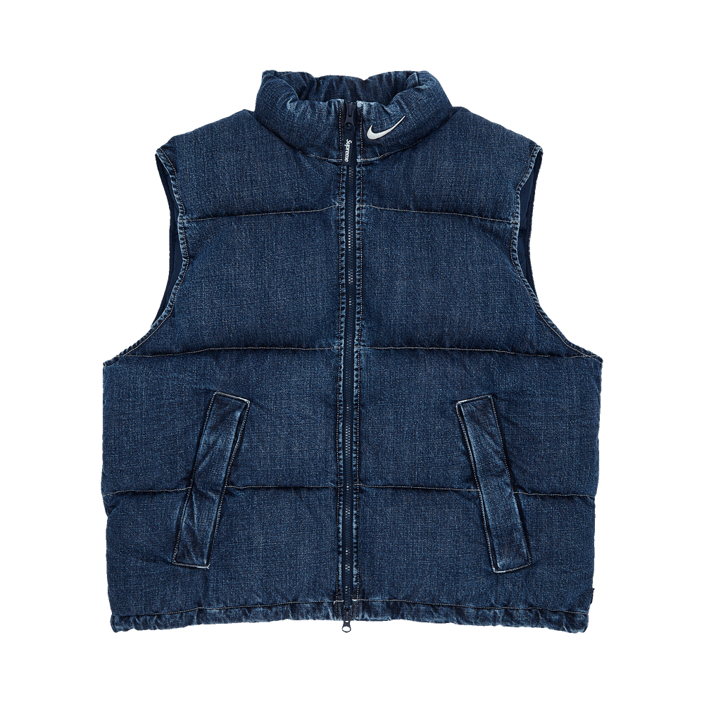Buy Supreme x Nike Denim Puffer Vest 'Indigo' - SS24J3 INDIGO | GOAT