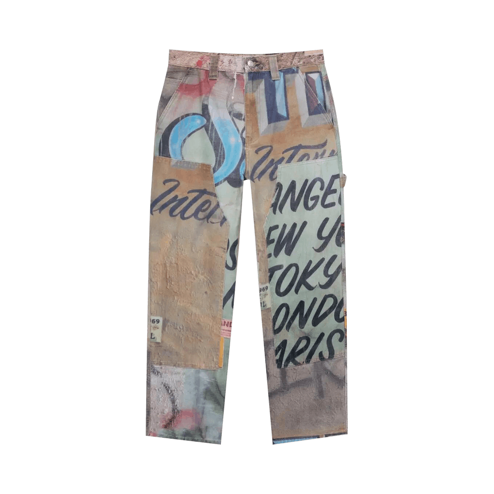 経典 Canvas Alfonso Stussy 30 Size Work 'Multicolor' Pant パンツ