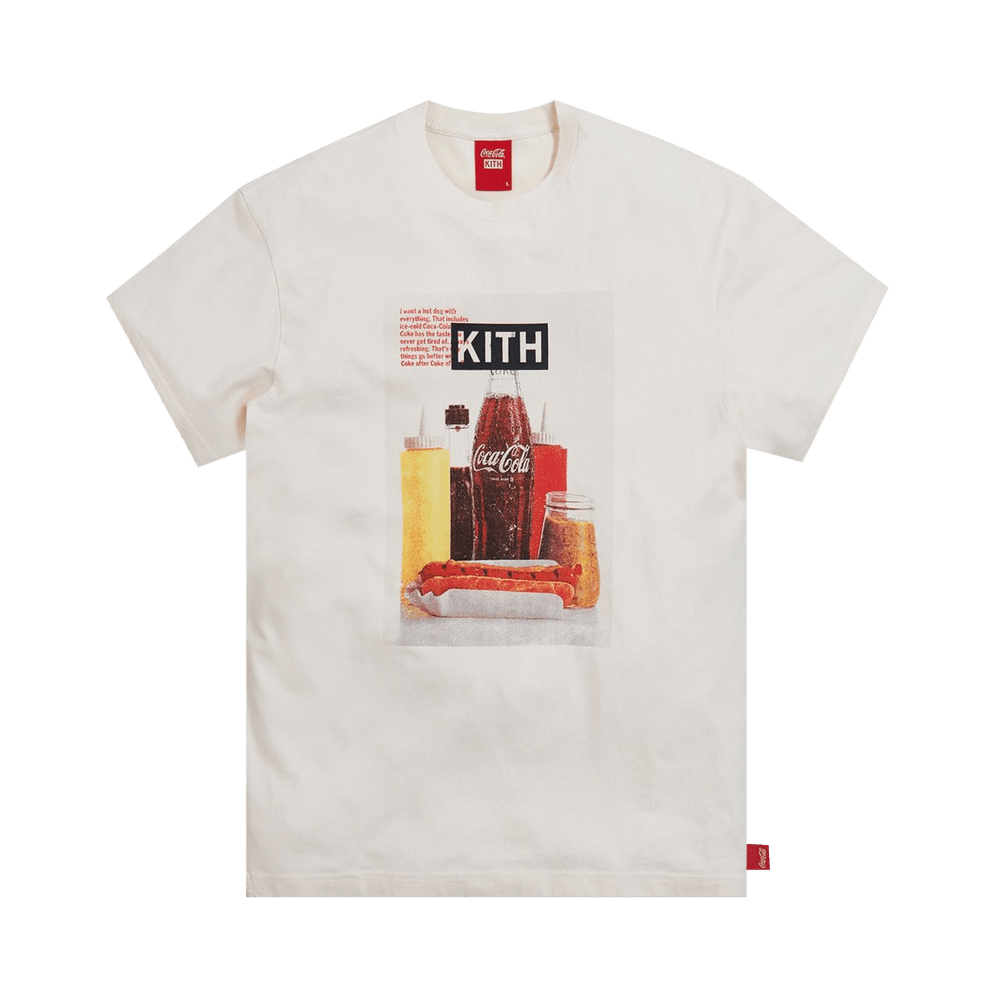 注目の Coca-Cola x Kith Buy Hot KH3878 - 'Ivory' Tee Vintage Dog Tシャツ/カットソー(半袖/袖なし)