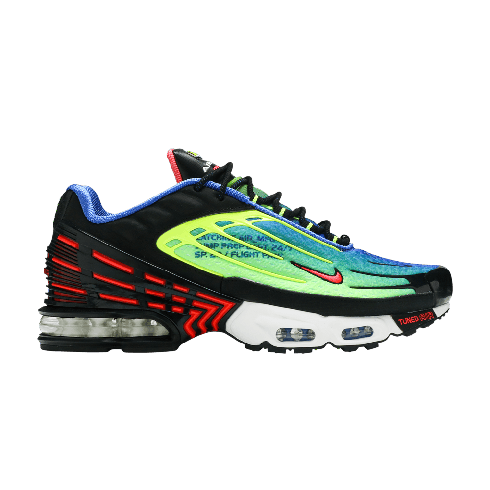 air max plus 3 black and red