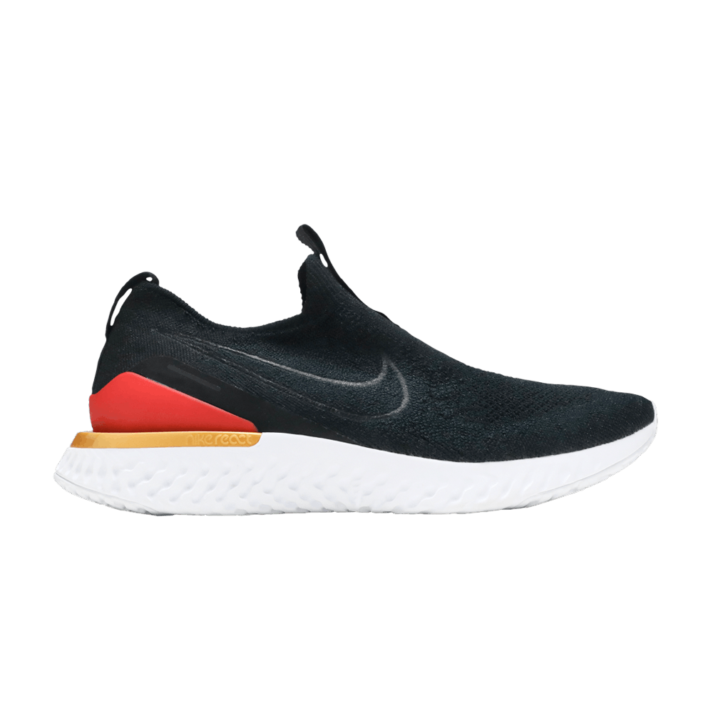Buy Wmns Epic Phantom React Flyknit Black University Red BV0415 004 GOAT