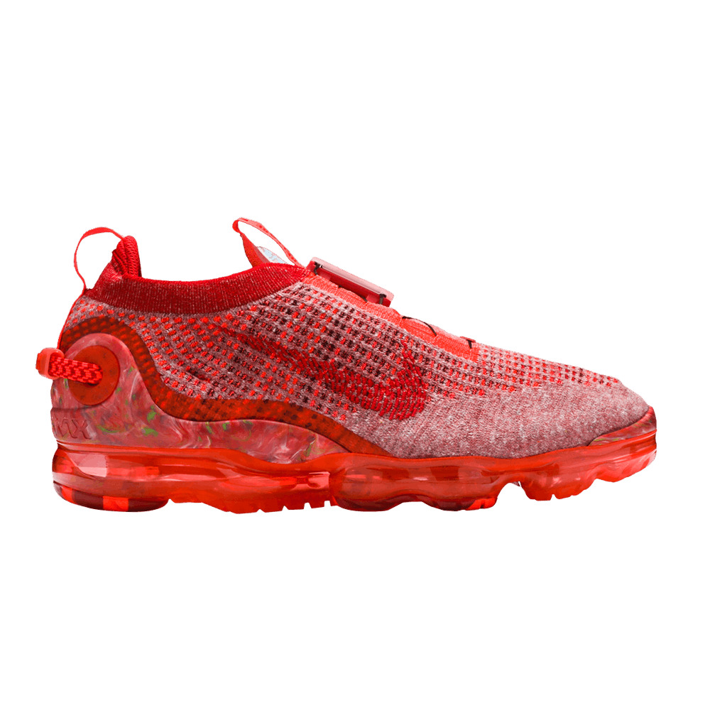 Red laceless vapormax hotsell