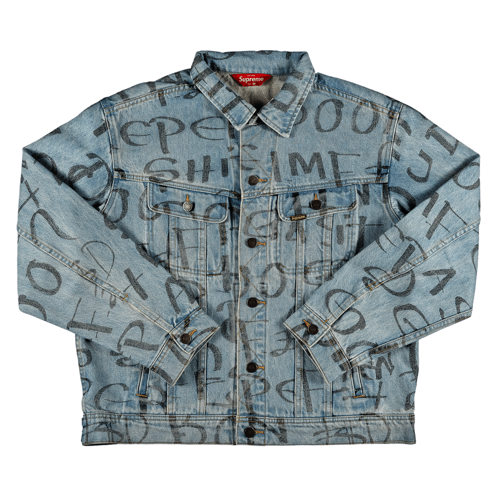 Supreme Black ArkデニムTruckerジャケットBlue Supreme Black Ark Denim Trucker Jacket (FW20) - $218