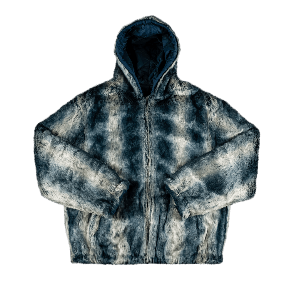 Buy Supreme Faux Fur Reversible Hooded Jacket 'Ice Blue' - FW20J16 