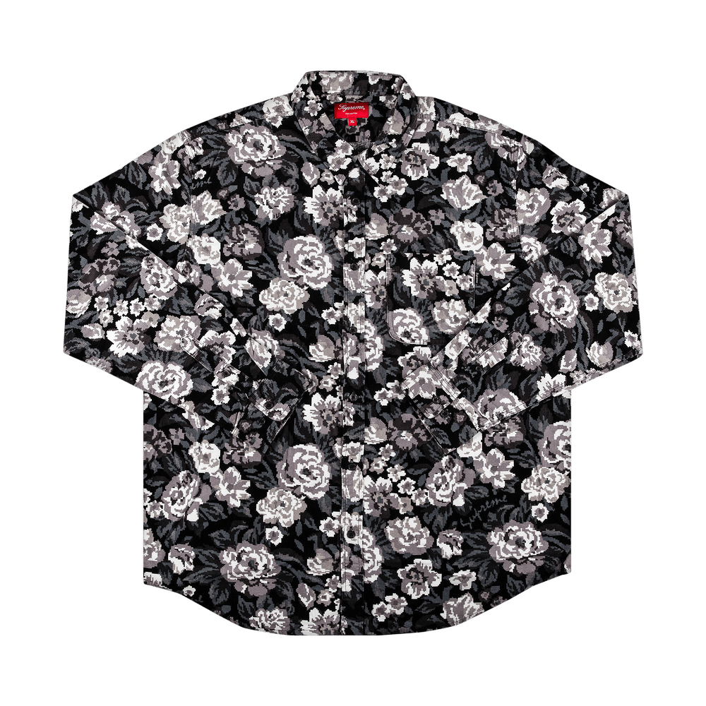 Buy Supreme Digi Floral Corduroy Shirt 'Black' - FW20S22 BLACK | GOAT