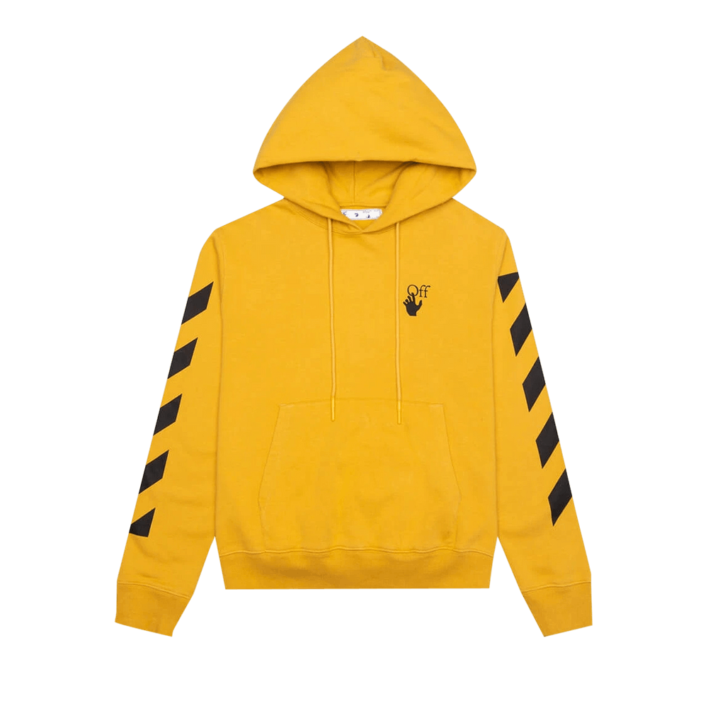 Buy Off-White Diag Agreement Slim Hoodie 'Ocher Yellow/Brown
