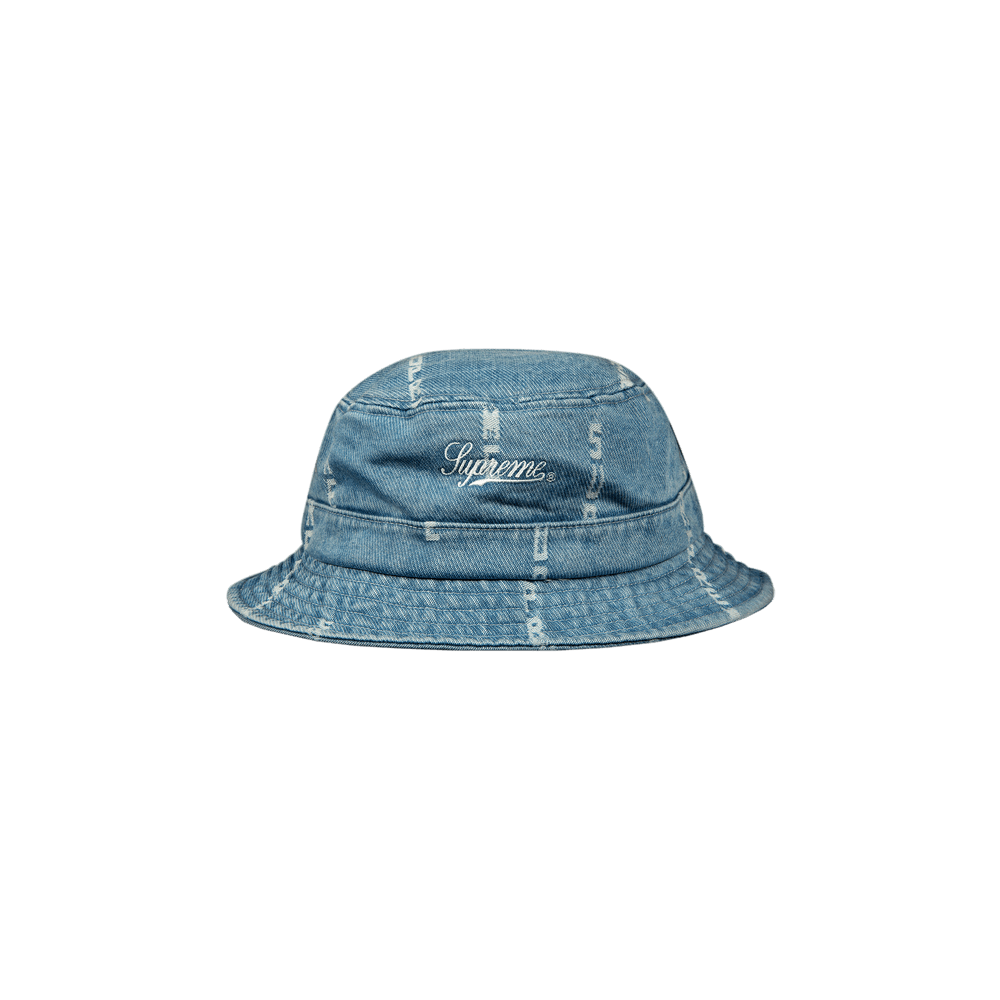 Buy Supreme Logo Stripe Jacquard Denim Crusher 'Blue' - FW20H86