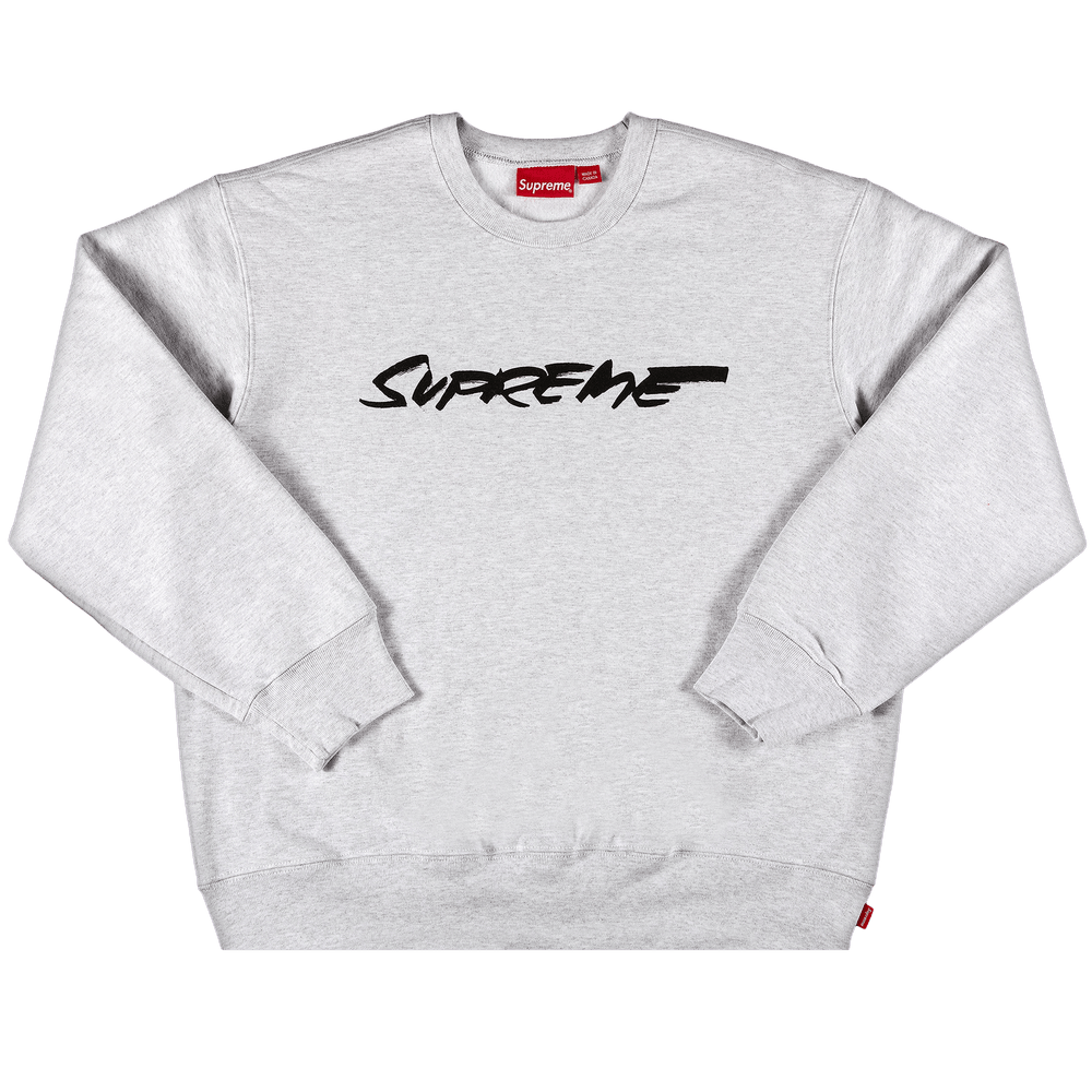 Supreme Futura Logo Crewneck 'Ash Grey'