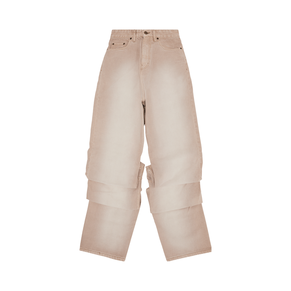 Buy Y/Project Draped Cuff Jeans 'Soft Pink' - 207PA014 SOFT