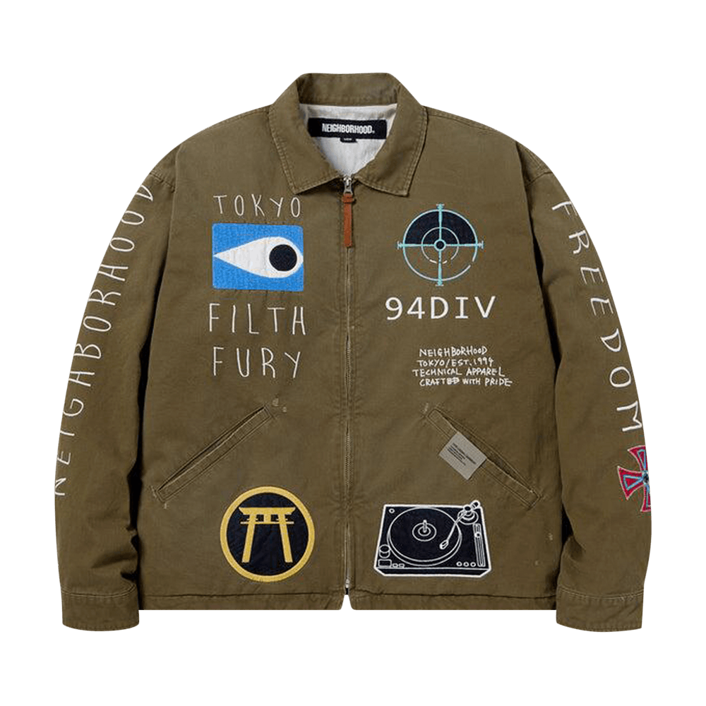 neighborhood savage souvenir ベトジャン スーベニア Buy Neighborhood Savage Souvenir Jacket 'Olive Drab' - 241YTNH