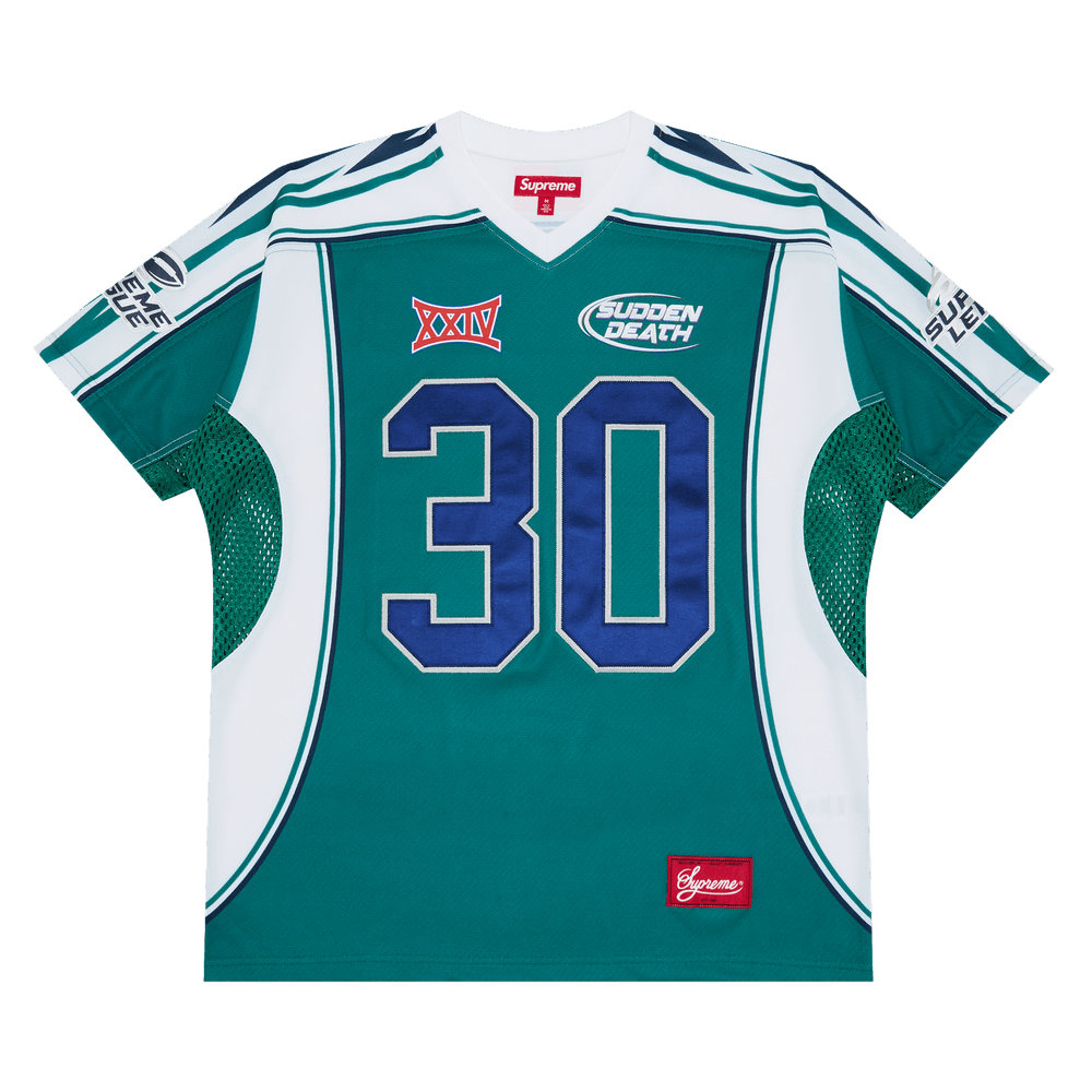 Size xl Supreme Sudden Death Football Jersey 'Teal'