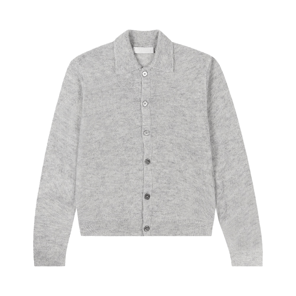 Buy Our Legacy Evening Polo Button Down Sweater 'Grey Buy Our Legacy Evening Polo Button Down Sweater 'Grey