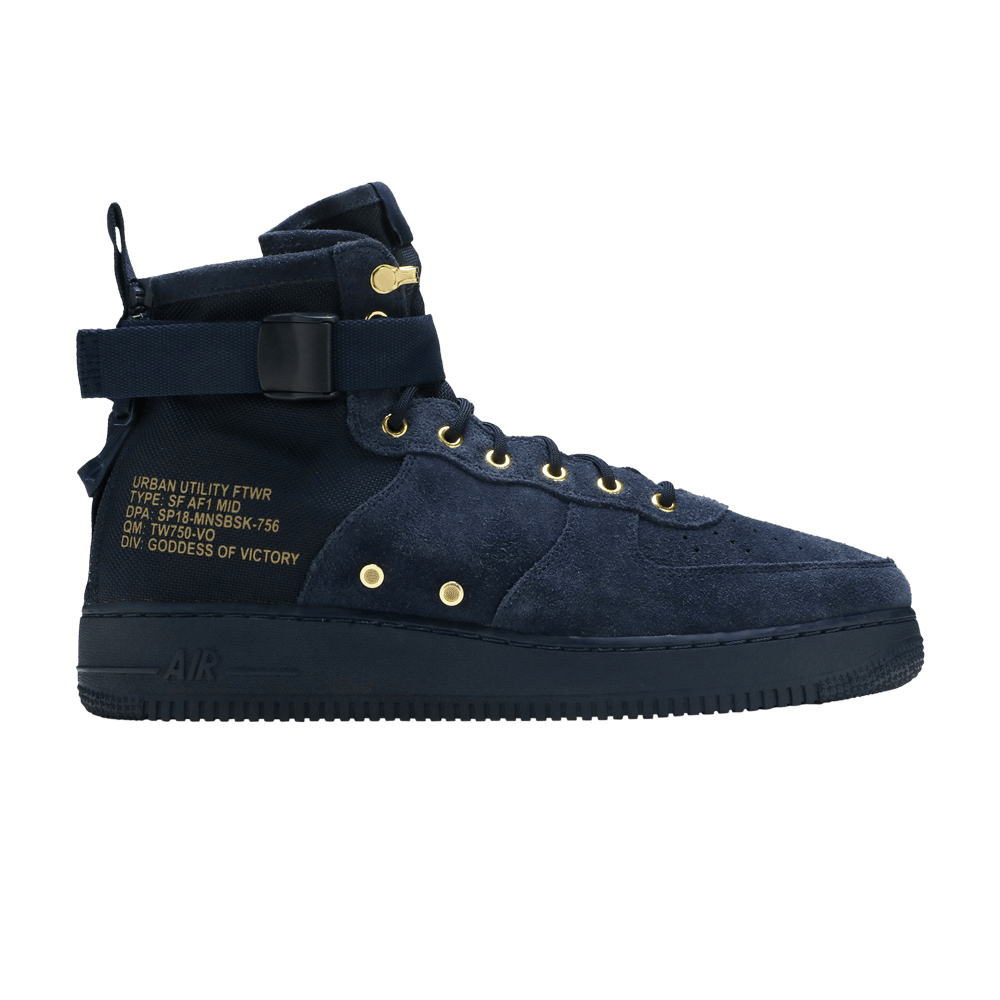 Nike sf air force 1 mid obsidian discount
