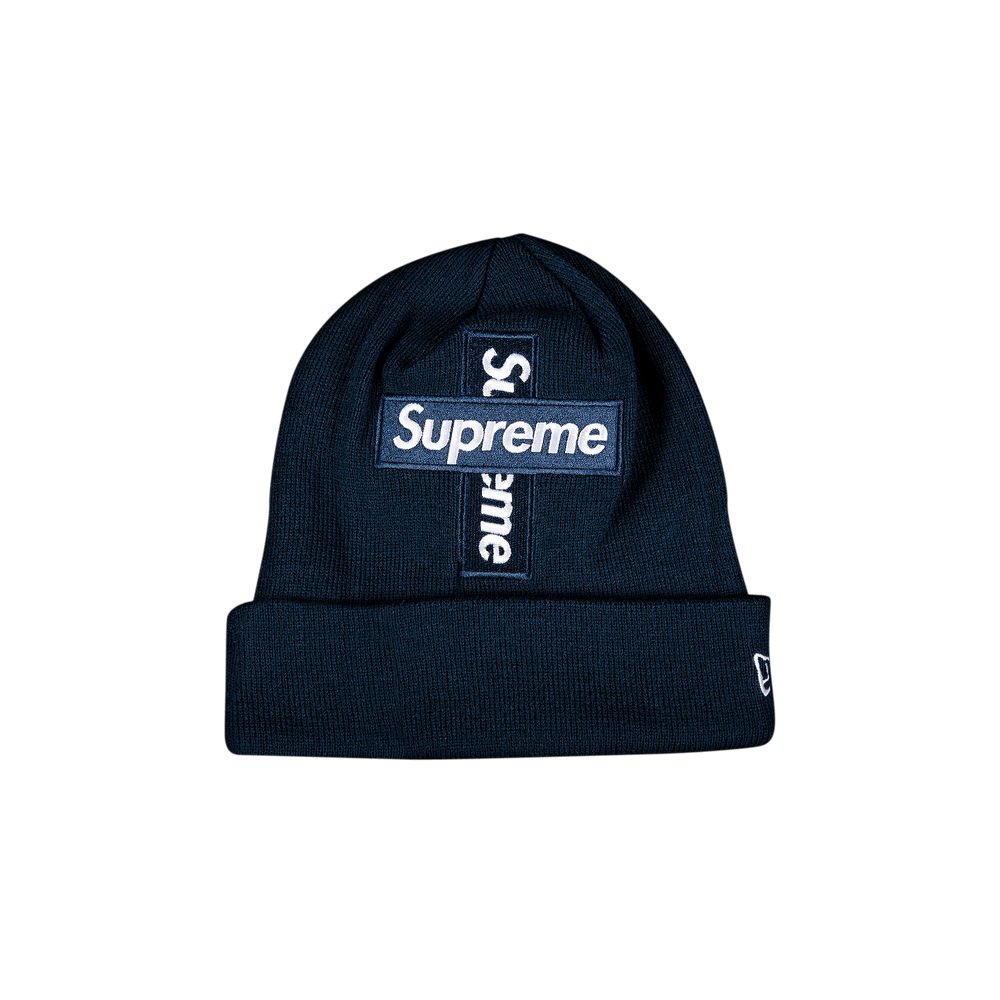 Supreme New Era Box Logo Beanie (FW21) Washed Navy - FW21 - US