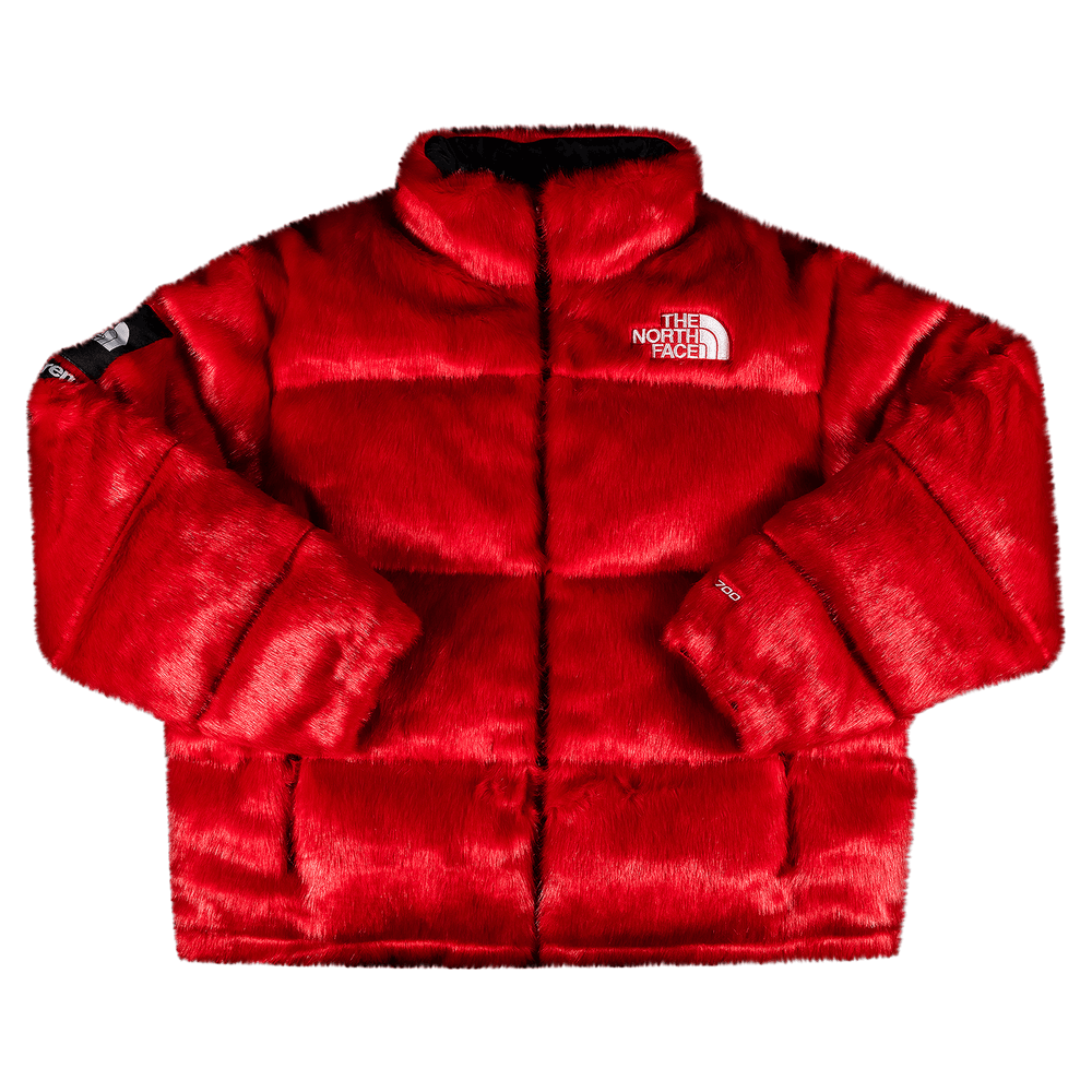 Buy Supreme x The North Face Faux Fur Nuptse Jacket 'Red 
