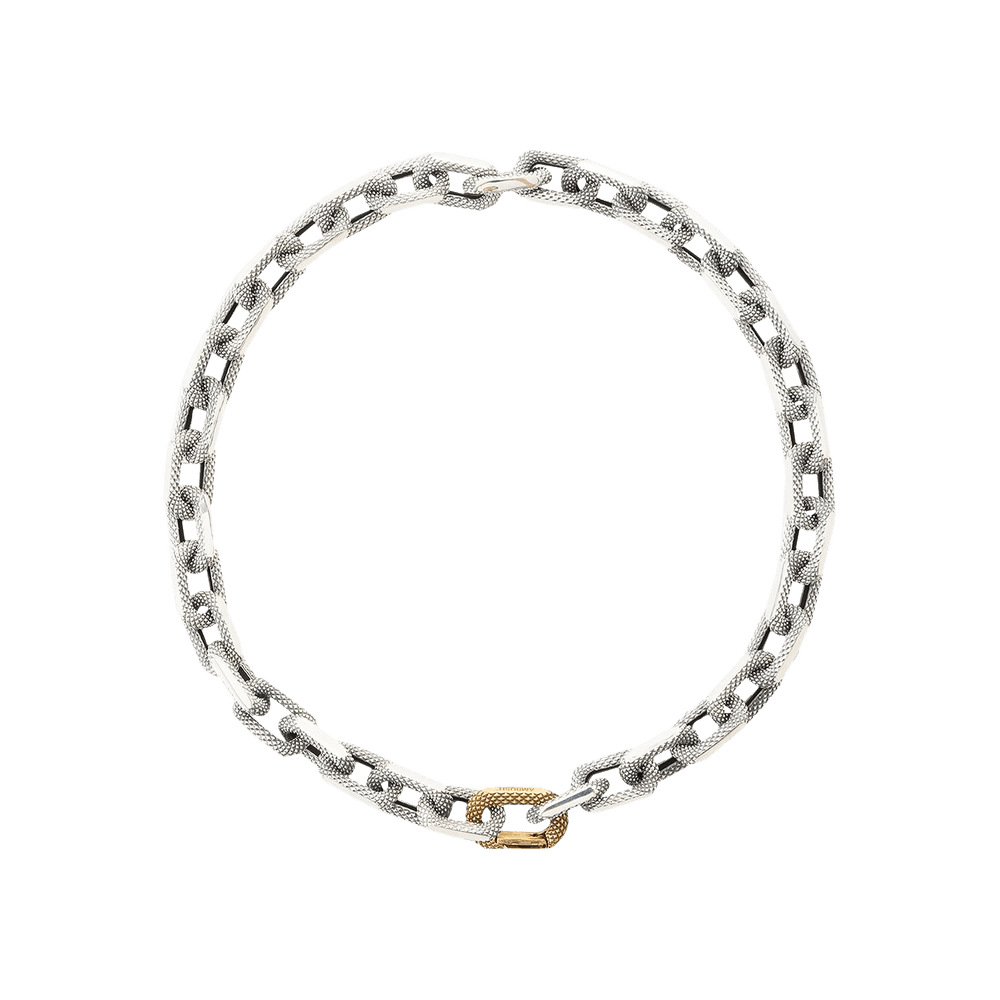 Buy Ambush Texture Chain Necklace 'Silver
