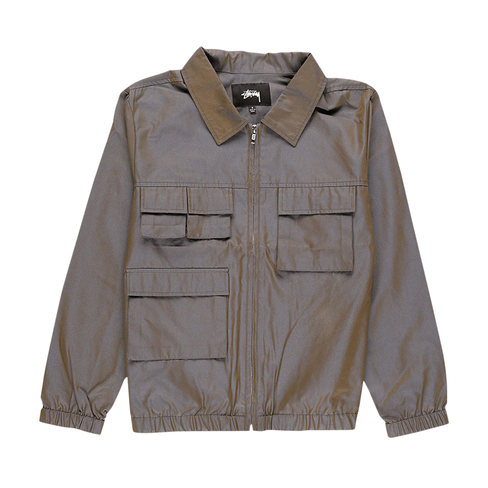 Buy Stussy Iridescent Jacket 'Grey' - 215127 GREY | GOAT