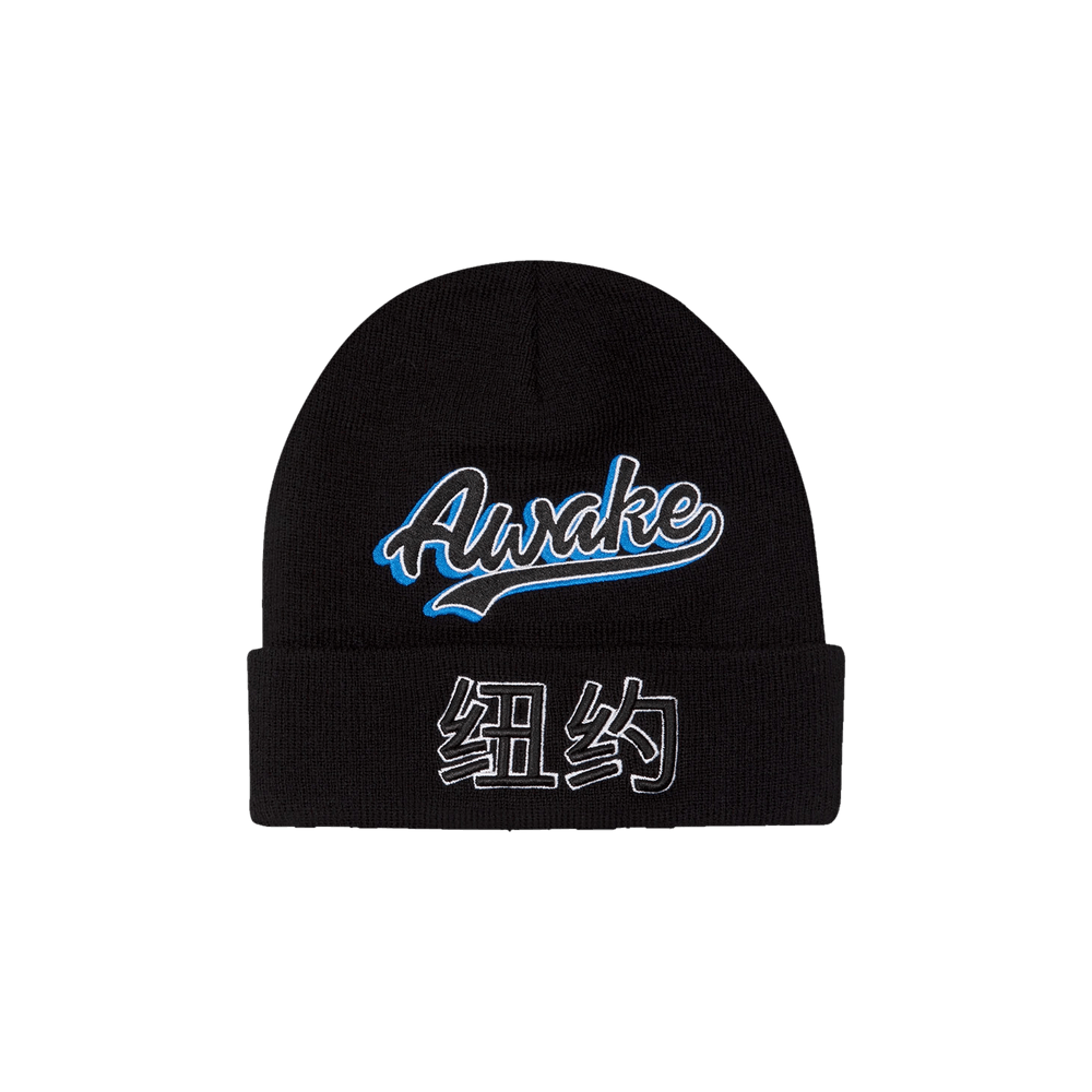 Buy Awake NY Chinatown Script Beanie 'Black' - AWK F20 BN001
