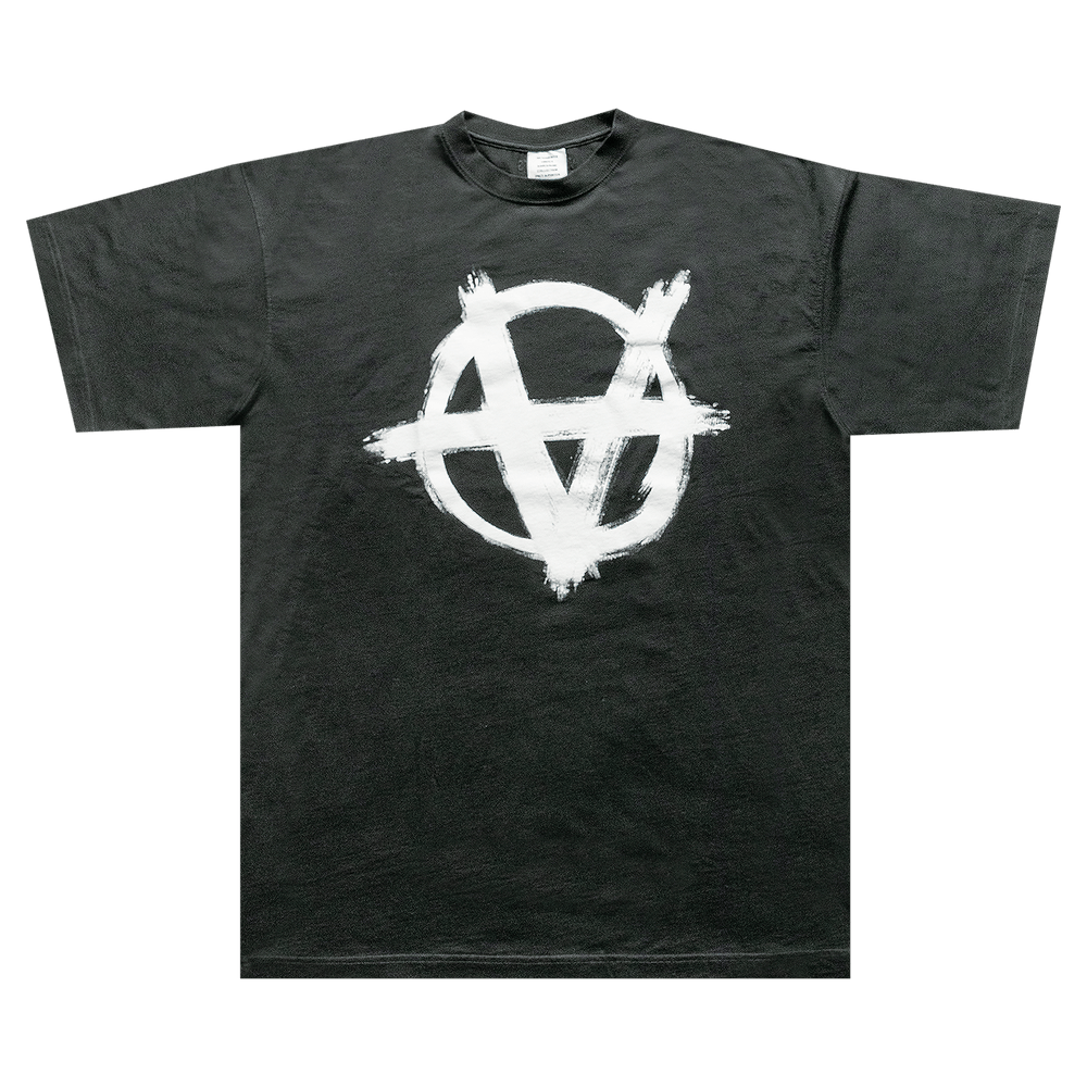 Buy Vetements Anarchy Gothic Logo T-Shirt 'Black/White