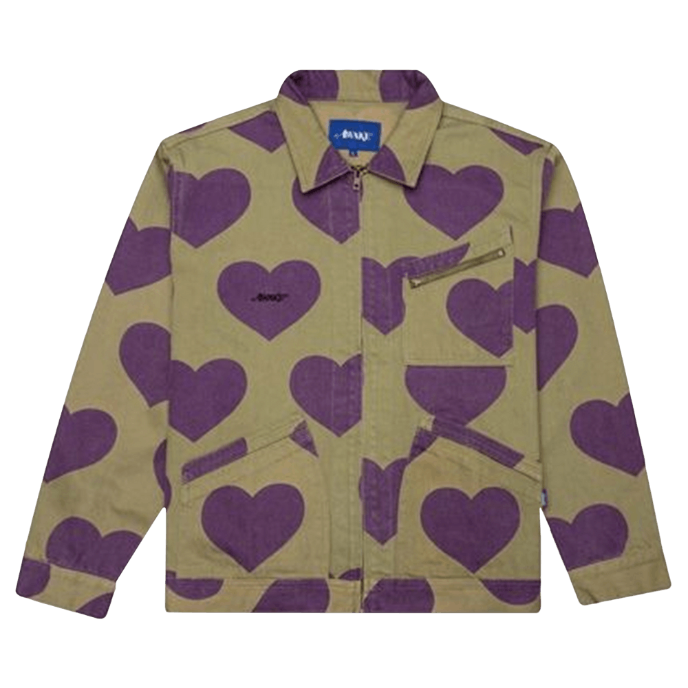 Buy Awake NY Hearts Harrington Jacket 'Army Green' - AWK F20 ...