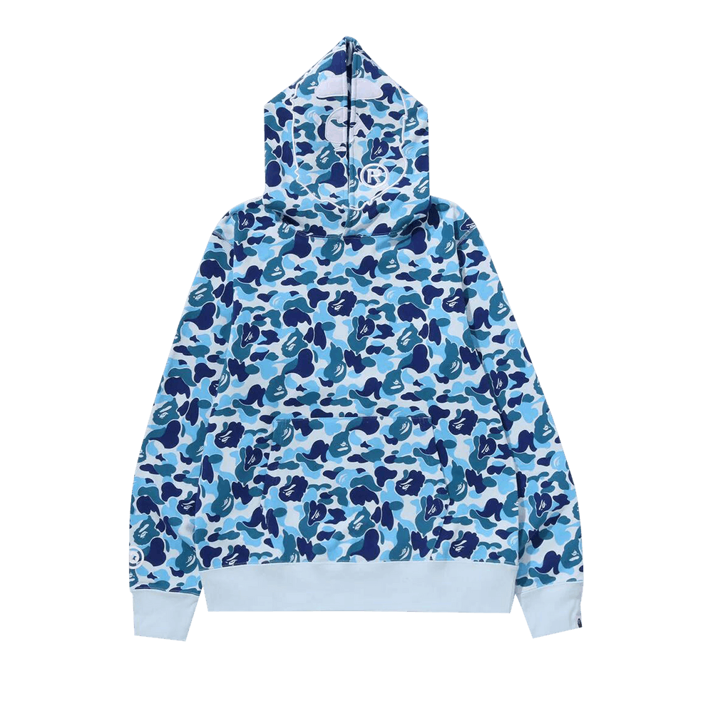 Bathing ape hoodie blue best sale