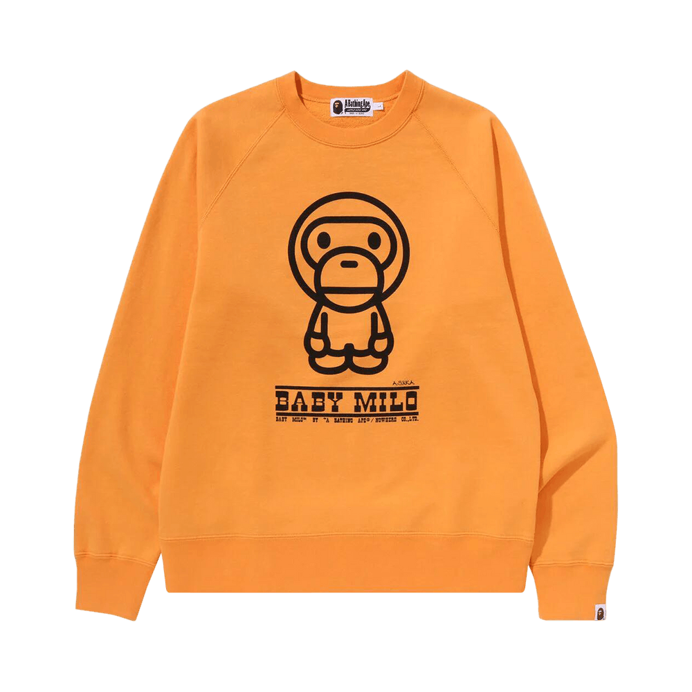 Buy BAPE Baby Milo Crewneck 'Orange' - 2K30 113 002 ORANGE