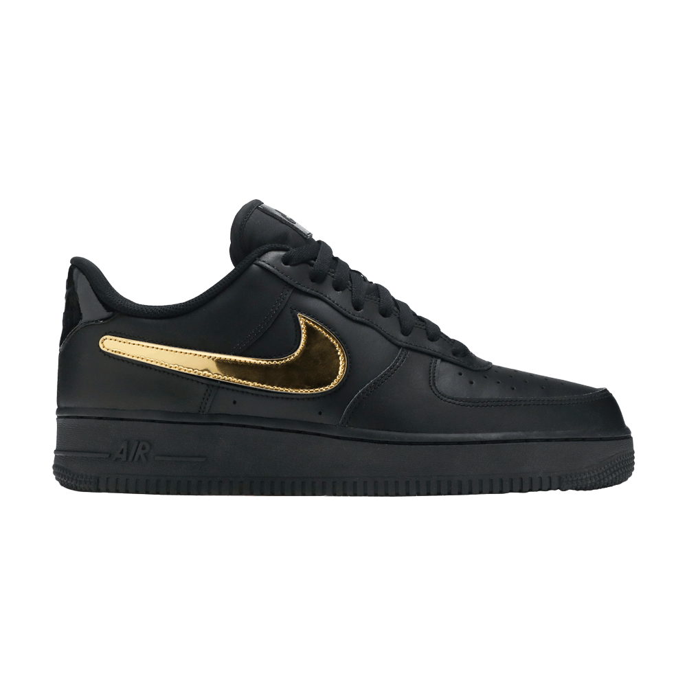 Buy Air Force 1 Low 07 LV8 Removable Swoosh Black Gold CT2252 001 GOAT
