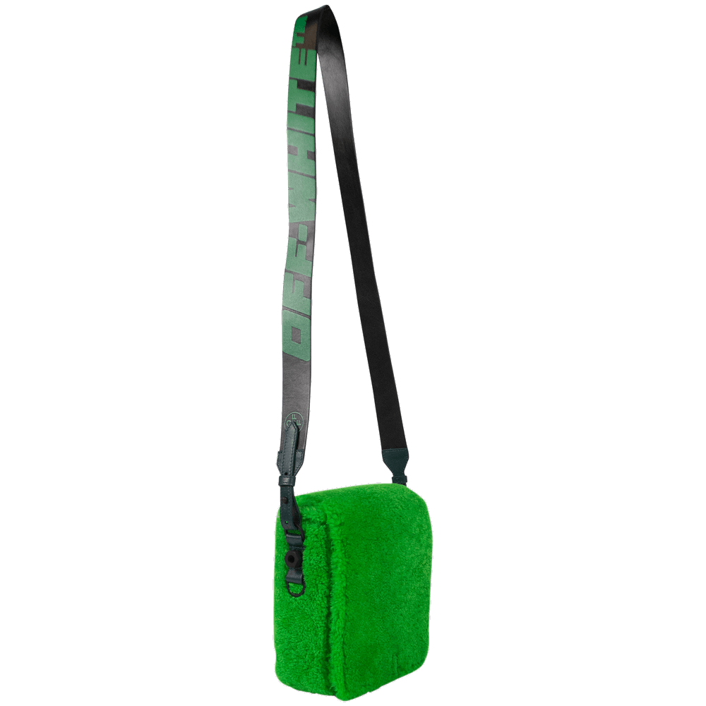 Buy Off-White Fuzzy Binder Messenger Bag 'Green