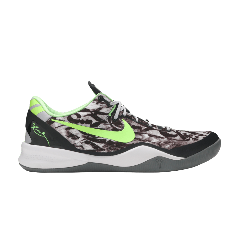 Nike Kobe 8 System Mens 9.5 Graffiti White Black Lime 555035-100 $_12.JPG?set_id=880000500F main image 4