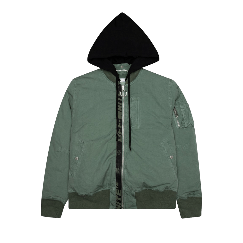 Buy Off-White Vintage Arrow Bomber 'Hedge Green/Black' -  OMEH028R21FAB0015910 | GOAT