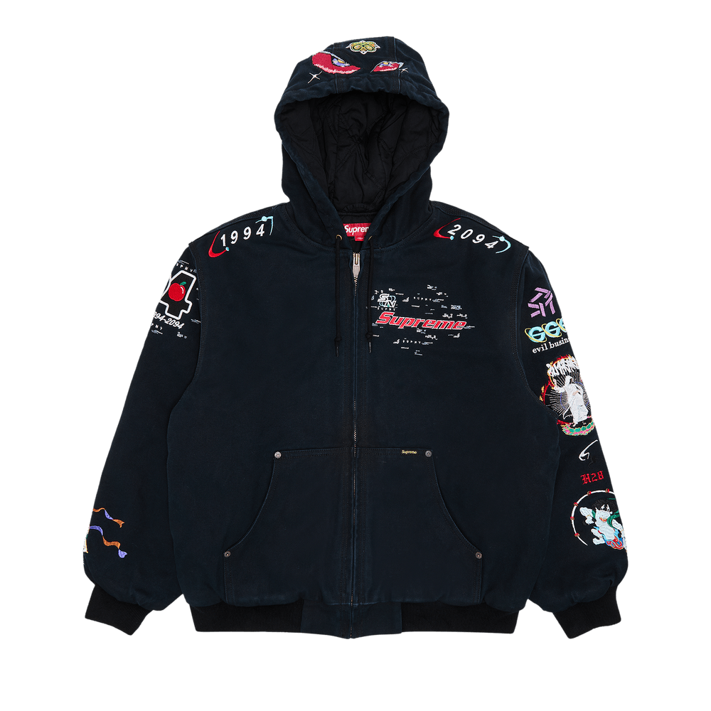 Buy Supreme AOI Hooded Work Jacket 'Black' - SS24J83 BLACK | GOAT CA