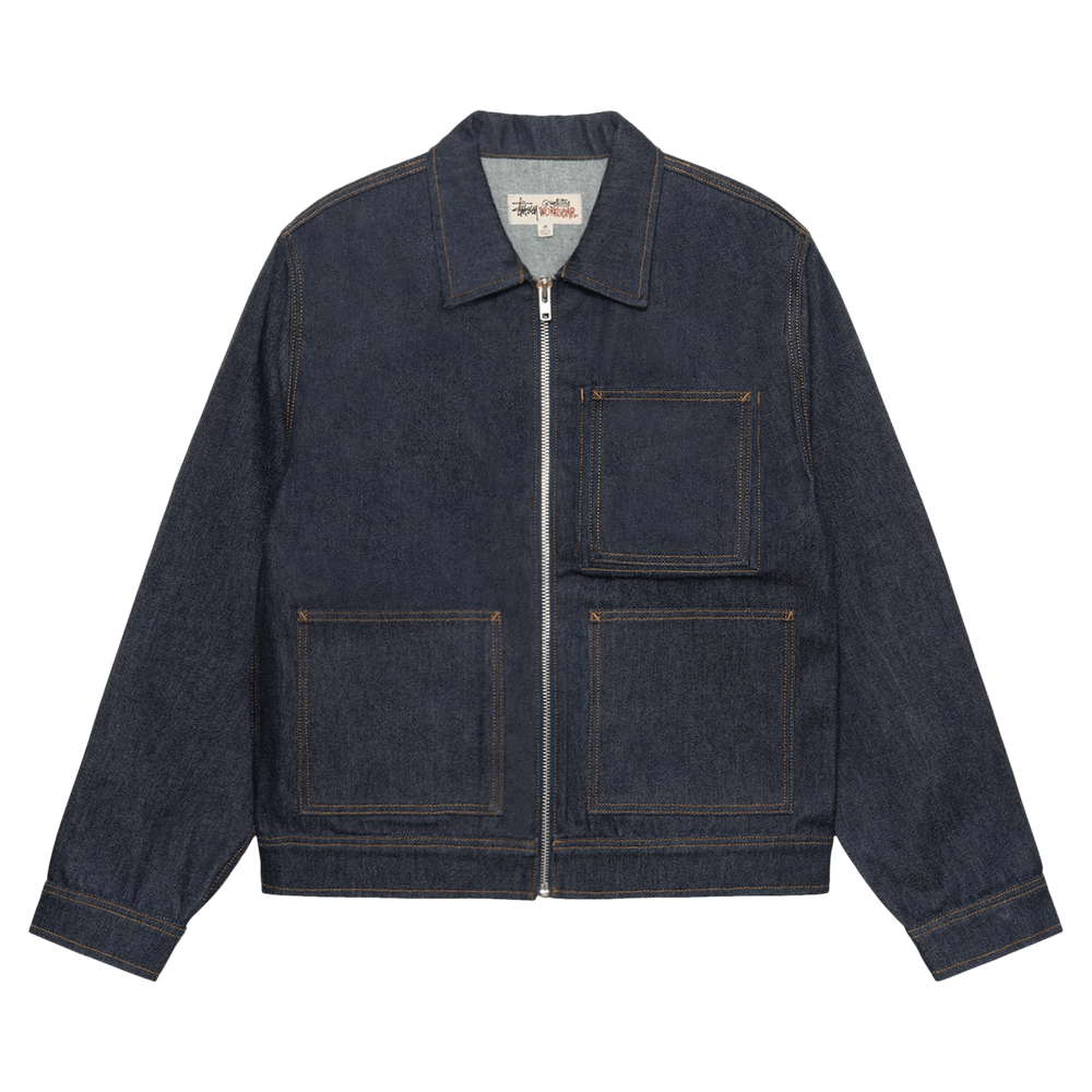 井上　stussy SS Link Zip Work Jacket Buy Stussy SS-Link Zip Work Jacket 'One Wash' - 115675 ONE