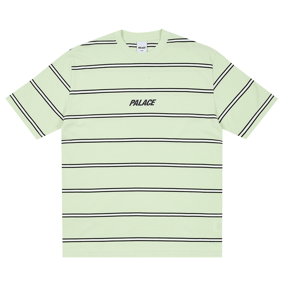 Buy Palace Duo Stripe T-Shirt 'Lime' - P26ES073 | GOAT AU
